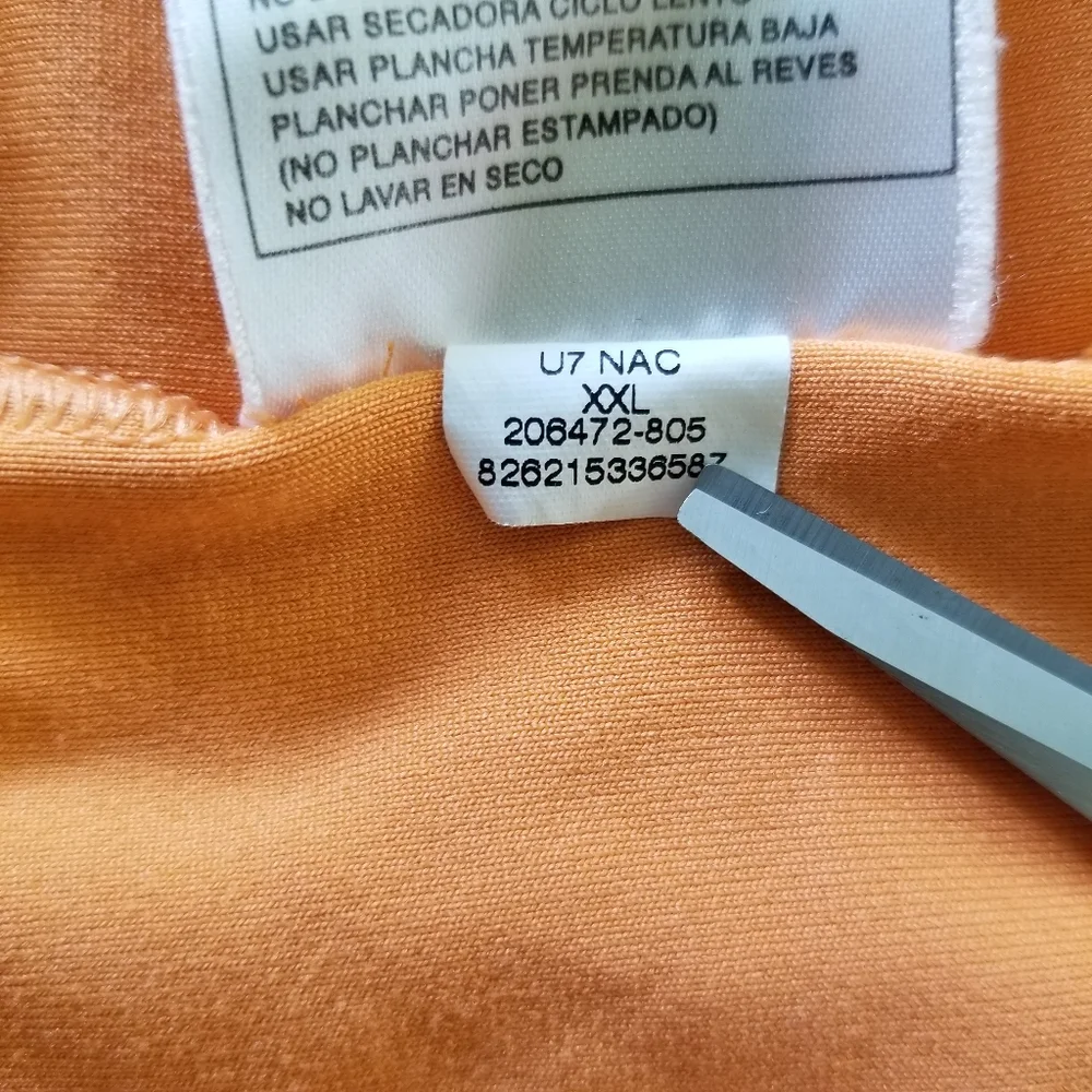 Nike‎ Golf Fit Dry Orange Polo Short Sleeve Shirt Size: XXL